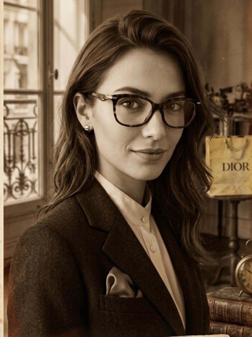 Dior Women's Brown Tortoise Glasses